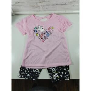 Hind Girl’s 2-Piece Set Large NEW Activewear Outfit Top & Shorts Summer Casual